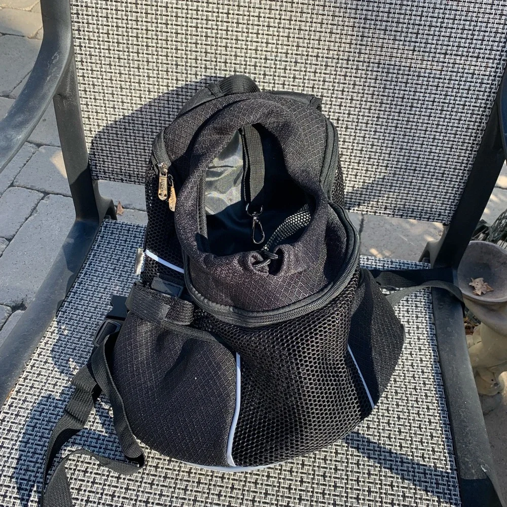 Pet Carrier Backpack Adjustable Pet Front Cat Dog Carrier Travel Bag Head Out